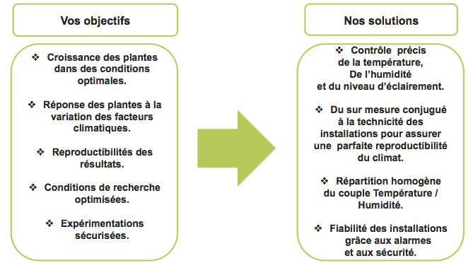 schema objectifs client, solutions F&M